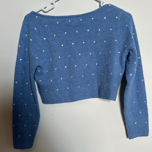 REFORMATION Nathalia Ebellished Cardigan Sz S - Picture 7 of 9